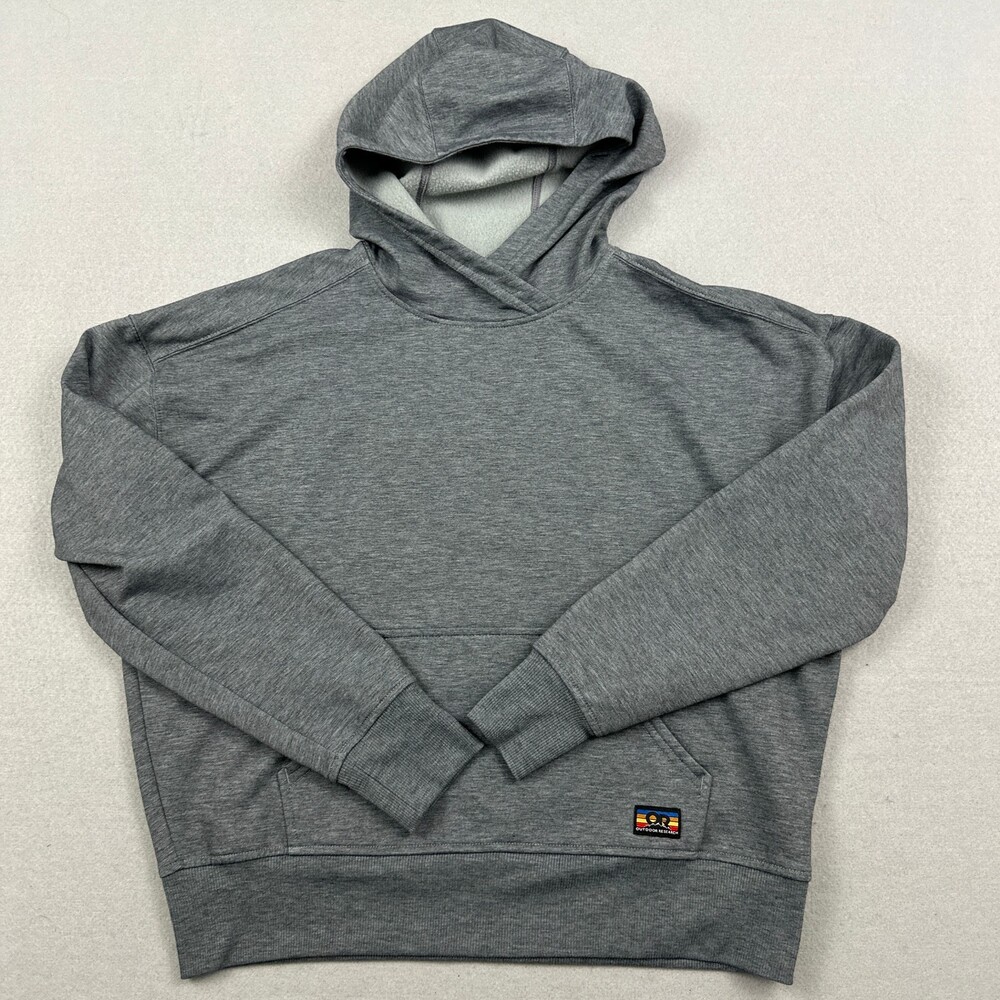Outdoor Research Hoodie Women Extra Small Gray Crossover Fleece Sweatshirt XS